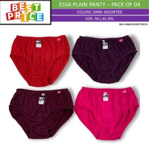 Essa Cazo Plain Hipster Panty – Pack of 04