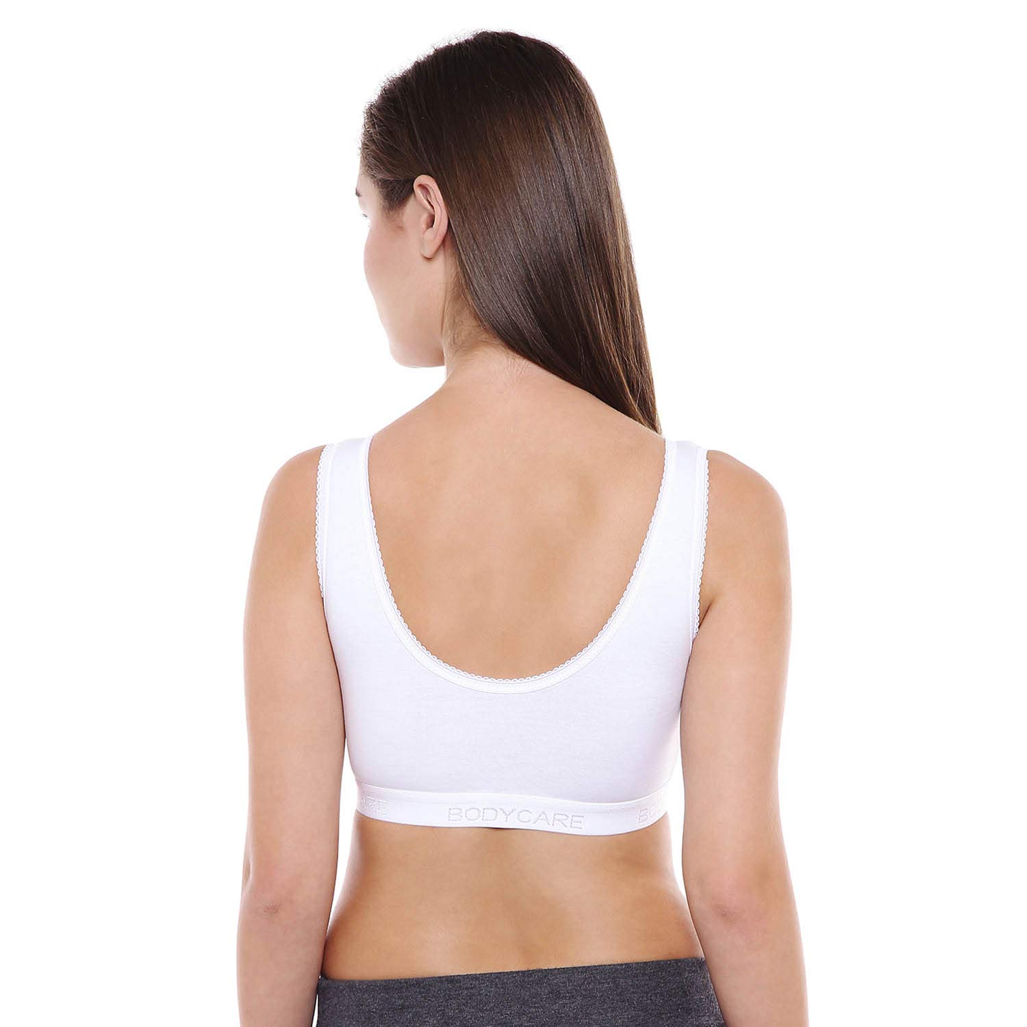 Bodycare Sports Bra 1607 – White -Pack of 02 [ Nari 1424] – Nari Comfort  Wear