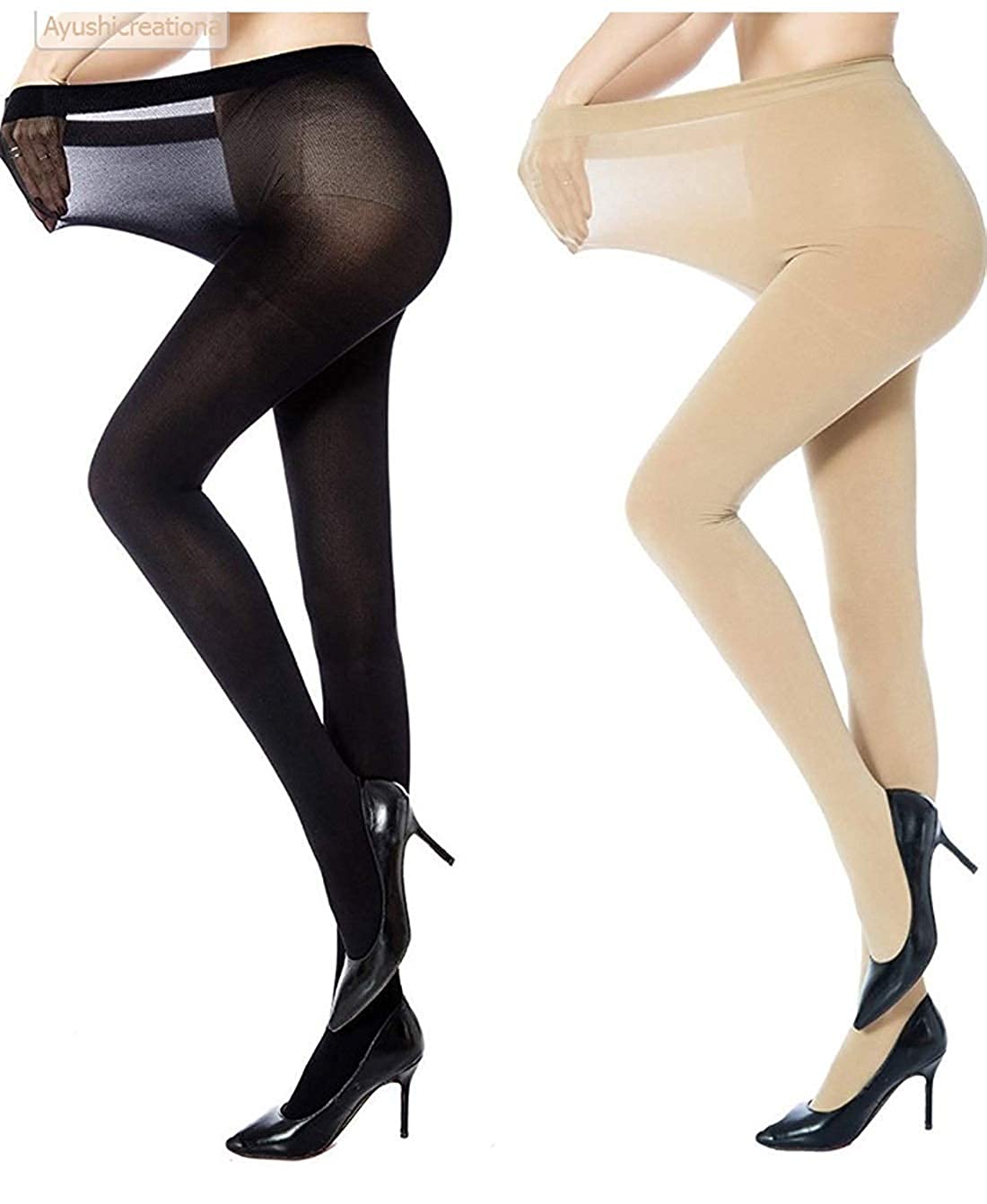 Women's Nylon Panty Hose Long Exotic Stockings Tights – Pack of 02 [ Nari  -238] – Nari Comfort Wear