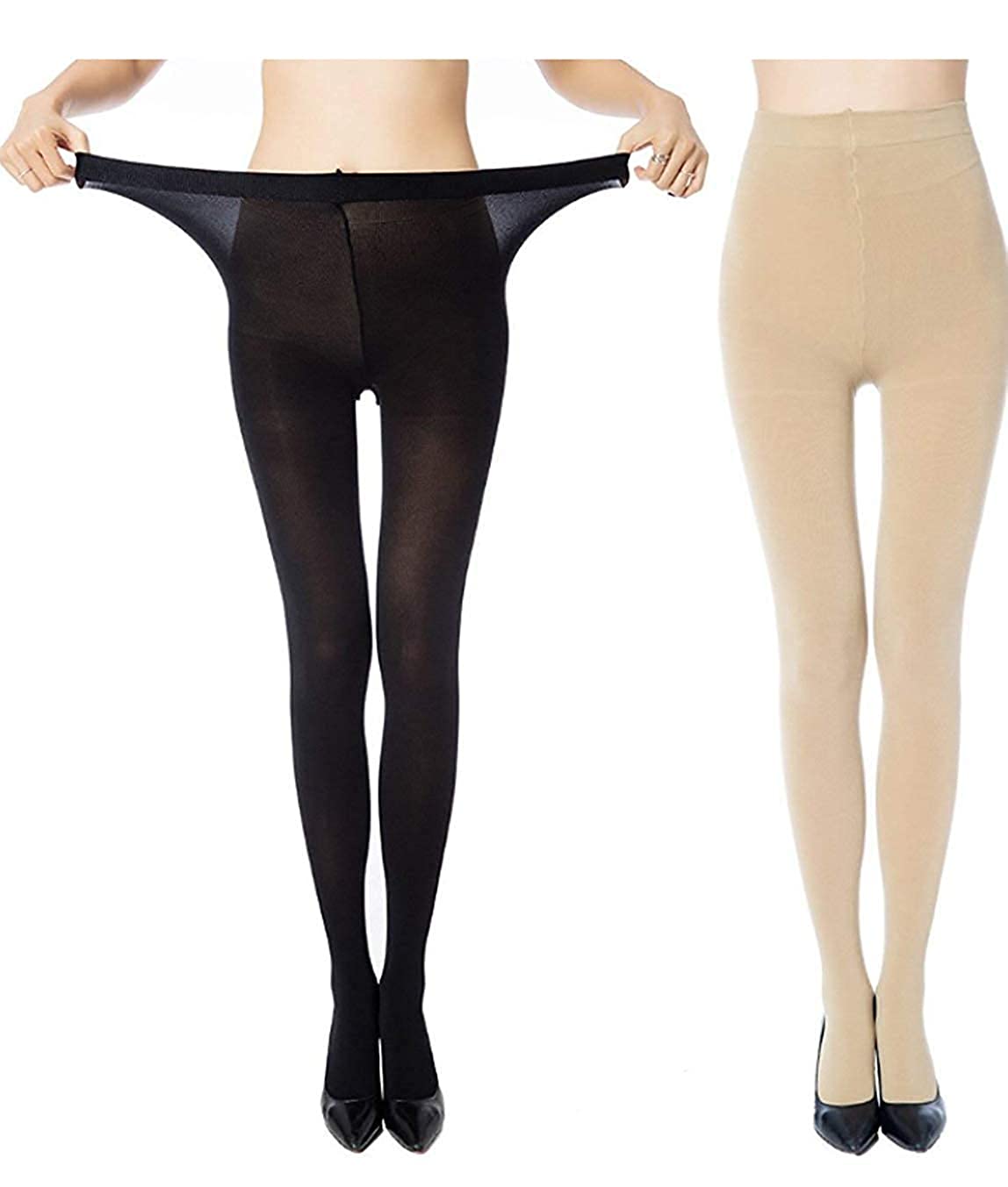Buy Zeki Women's Nylon Panty Hose Long Exotic Stockings Tights (Skin) at