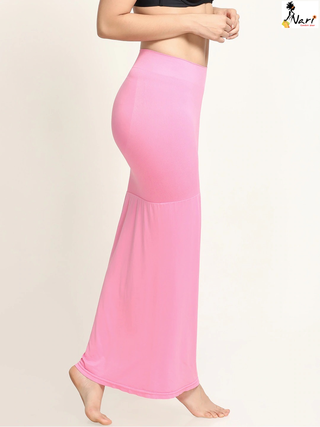 Saree Shapewear Petticoat for Women 4005 Saree Shaper Candy Pink - Nari