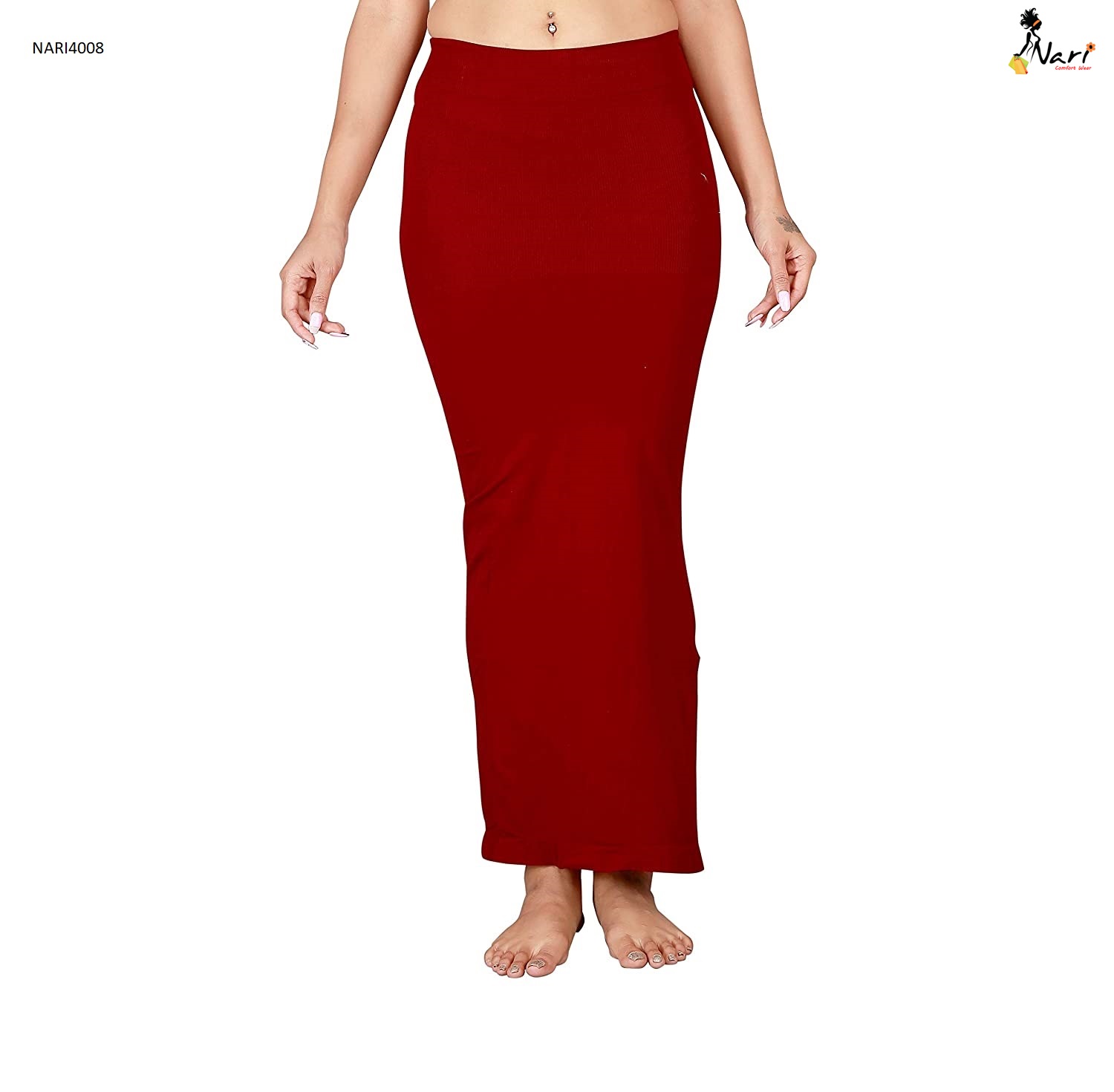 Saree Shapewear Petticoat for Women 4008 Saree Shaper Maroon