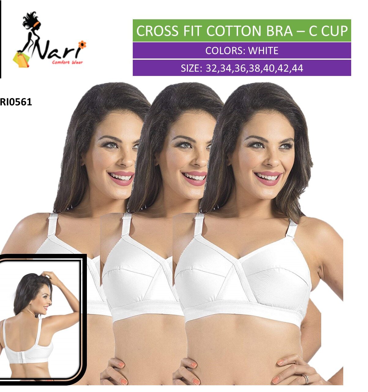 Cotton Mix Seamless Bra For Ladies at Rs 50/piece in Surat