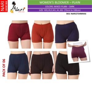 Women’s Plain Bloomer Pack of 06 – Nari 2734
