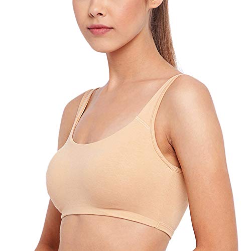 Enamor SB06 Cotton Low Impact Slip on Everyday Sports Bra for Women - Non- Padded, Non-Wired