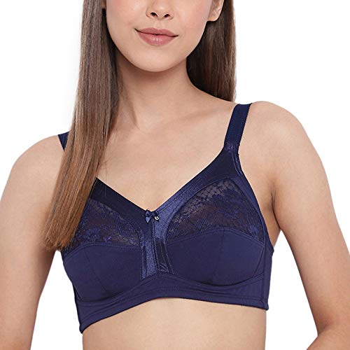 Enamor Cotton T-shirt Bra for Womens-non-padded, non wired, full coverage  with detachable straps