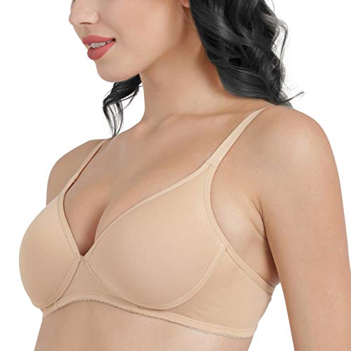 Buy Enamor A039 T-Shirt Cotton Bra - Padded & Wirefree - Pearl online