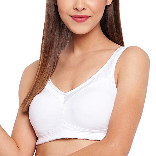 Buy Enamor Girls Slim Strap Cotton Non-padded Antimicrobial Beginners  Non-wired Bra, BB02 - White online