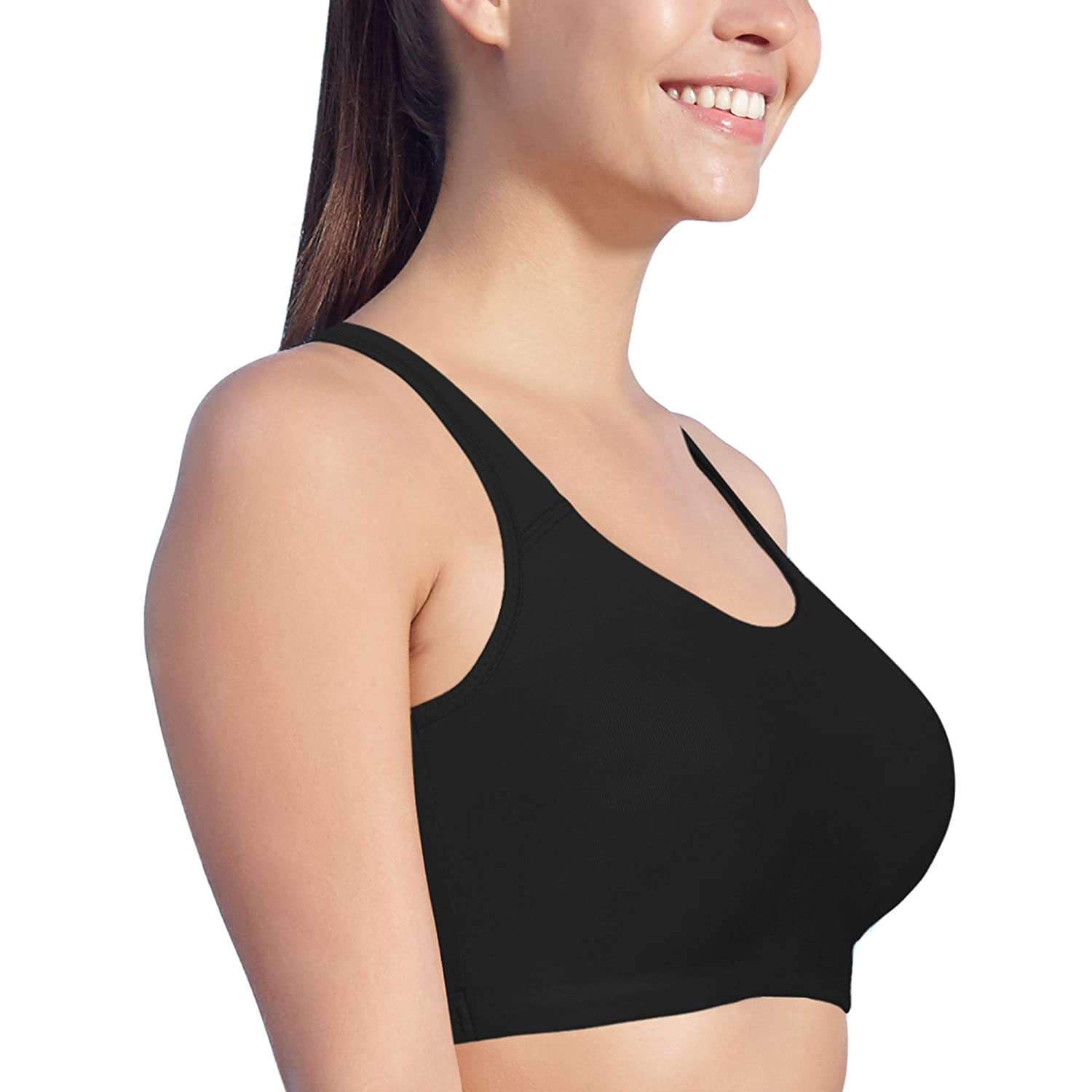 Enamor SB06 Low Impact Cotton Sports Bra – Black – NARI 3570 – Nari Comfort  Wear