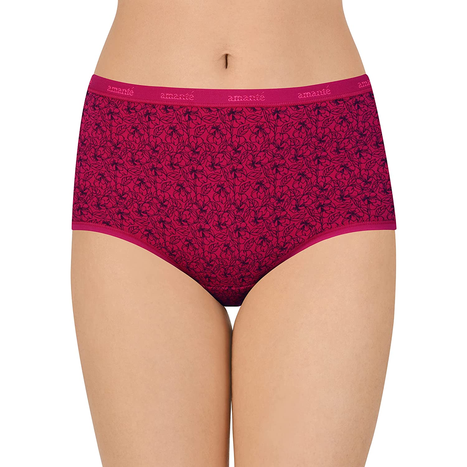 Inner Elastic Amante Printed Cotton Hipster Panty Pack of 3