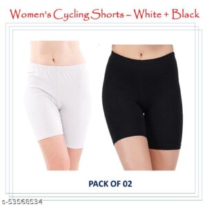 Cycling Shorts for Women – Breathable Hosiery Tighty – Pack of 02