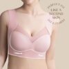 Seamless Deep Cup Wireless Push Up Bra Bralatte Buster Imported