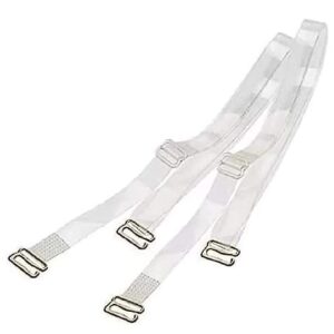 Women’s Adjustable Transparent Silicone Bra Straps / Belt (Free Size) Pair -1