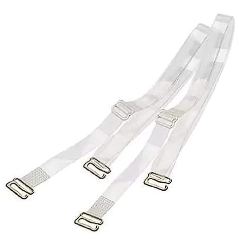 Women Silicone Non Slip Bra Straps 1Pair 2 Pair 1cm Transparent Straps Wide  Invisible Adjustable Bra Clear Shoulder S5X7 - AliExpress