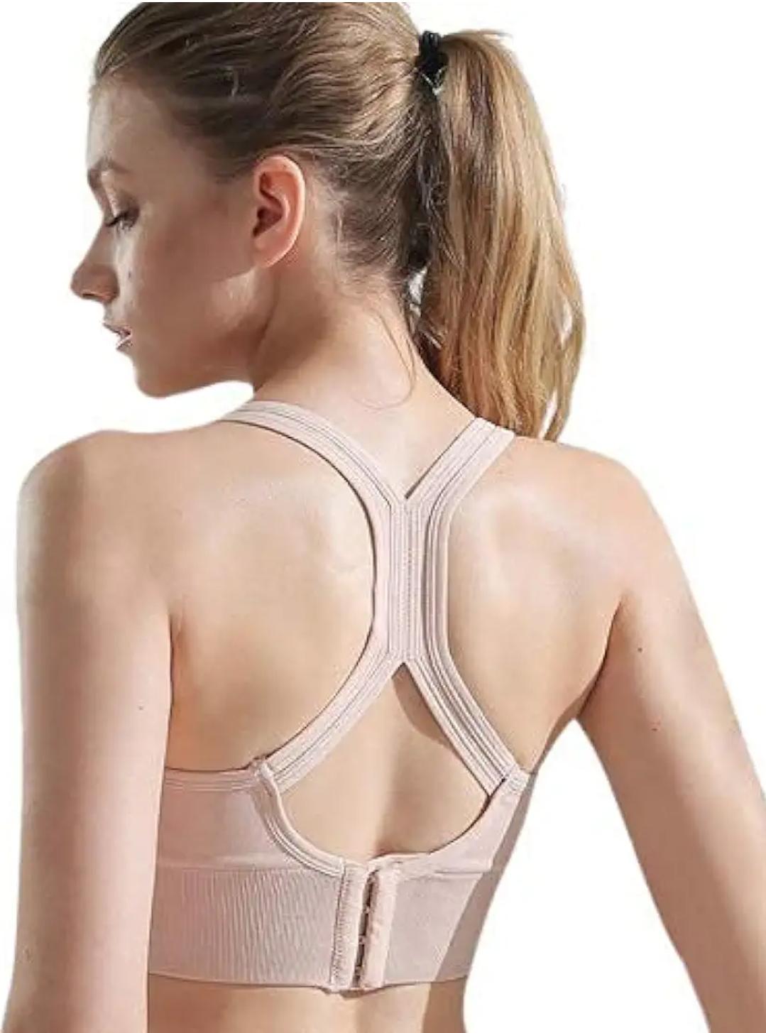 Bodycare Polyamide spandex broad straps seamless padded sports bra