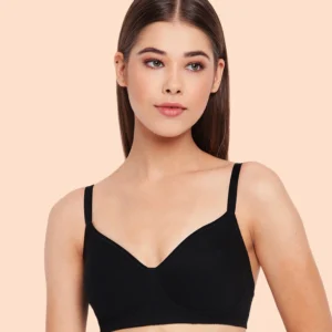 A042 Enamor High Coverage Bra Black (3474)