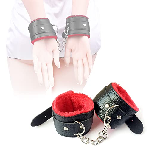 Soft Leather Handcuffs for Sex with Hunter