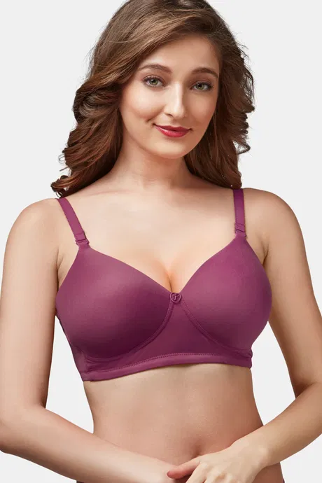 Trylo Touche Soft Padded Non-Wired Full Coverage Bra Orchid