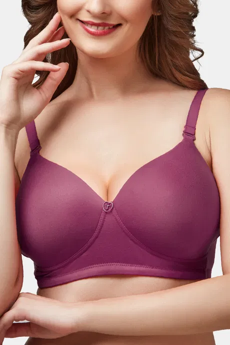 Trylo Touche Soft Padded Non-Wired Full Coverage Bra Orchid - Image 4