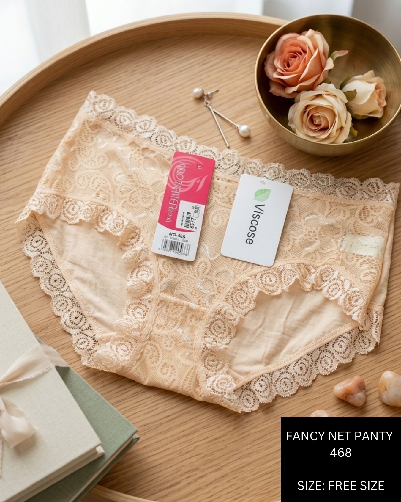 Fancy Net Panty 468 - Pack of 02 - Image 3